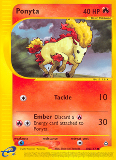 Ponyta #102 Ponyta - Aquapolis - #102 - Pokemon TCG card