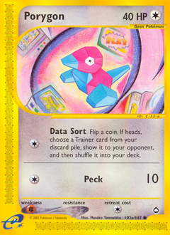 Porygon #103 Porygon - Aquapolis - #103 - Pokemon TCG card