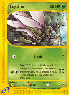 Scyther #106 Scyther - Aquapolis - #106 - Pokemon TCG card