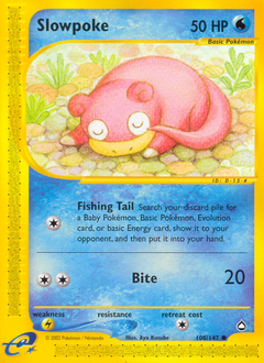 Slowpoke #108 Slowpoke - Aquapolis - #108 - Pokemon TCG card