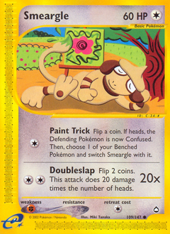 Smeargle #109 Smeargle - Aquapolis - #109 - Pokemon TCG card
