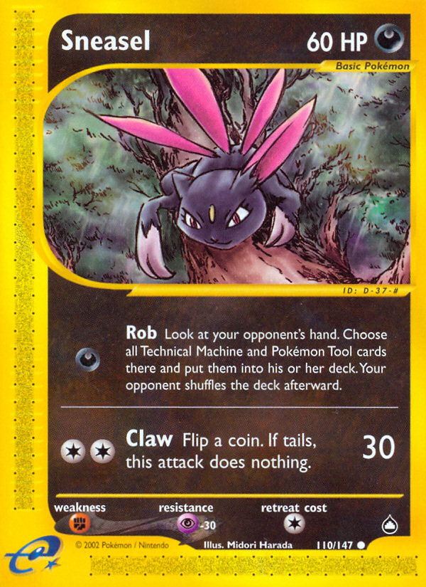 Sneasel - Aquapolis - #110 - Pokemon TCG card