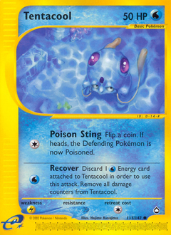 Tentacool - Aquapolis - #113 - Pokemon TCG card