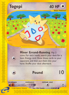 Togepi #114 Togepi - Aquapolis - #114 - Pokemon TCG card