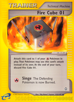 Fire Cube 01 - Aquapolis - #122 - Pokemon TCG card