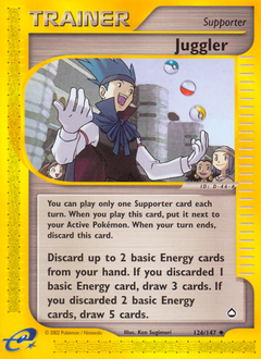 Juggler - Aquapolis - #126 - Pokemon TCG card