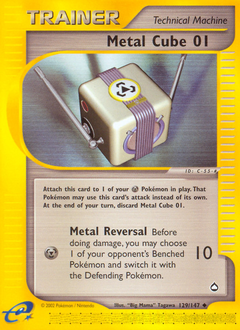 Metal Cube 01 - Aquapolis - #129 - Pokemon TCG card