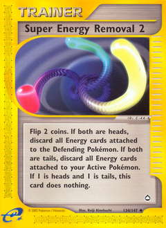 Super Energy Removal 2 - Aquapolis - #134 - Pokemon TCG card