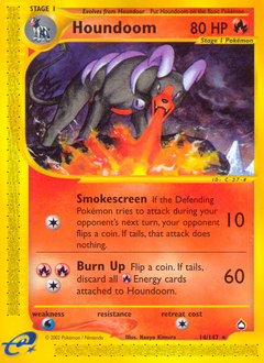 Houndoom - Aquapolis - #14 - Pokemon TCG card