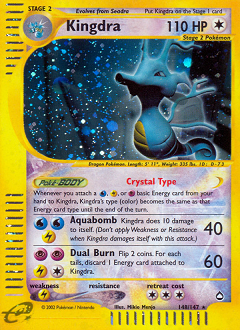 Kingdra - Aquapolis - #148 - Pokemon TCG card