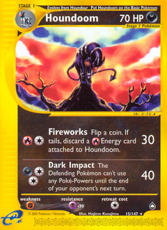 Houndoom - Aquapolis - #15 - Pokemon TCG card