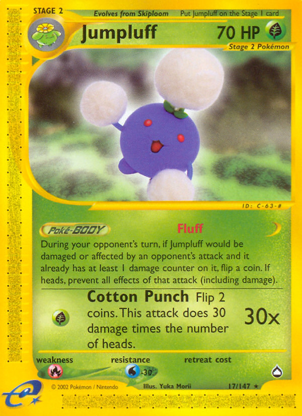 Jumpluff - Aquapolis - #17 - Pokemon TCG card