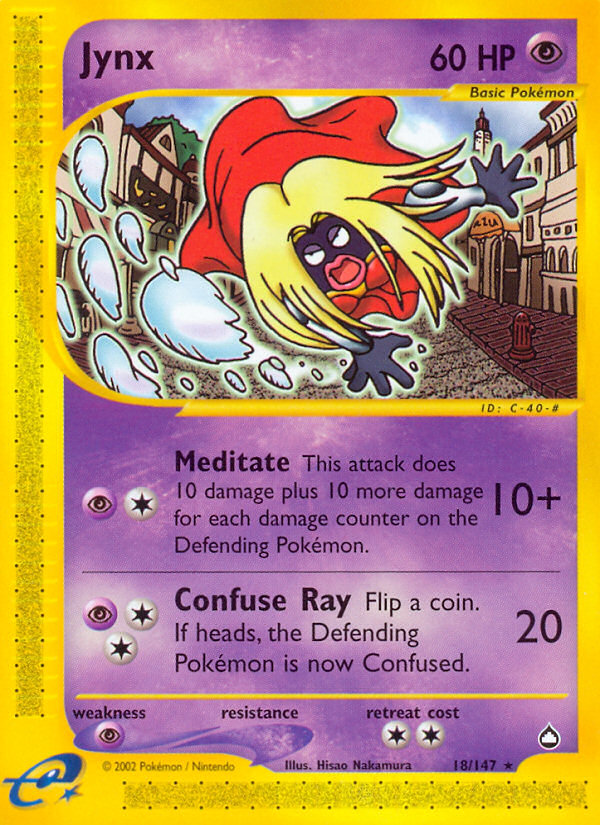 Jynx - Aquapolis - #18 - Pokemon TCG card