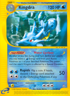 Kingdra - Aquapolis - #19 - Pokemon TCG card