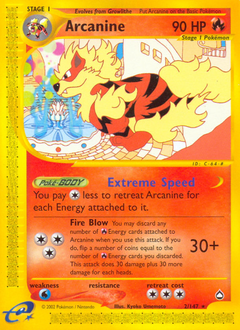 Arcanine #2 Arcanine - Aquapolis - #2 - Pokemon TCG card