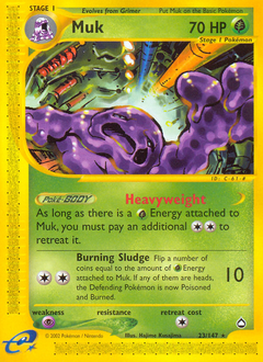 Muk - Aquapolis - #23 - Pokemon TCG card