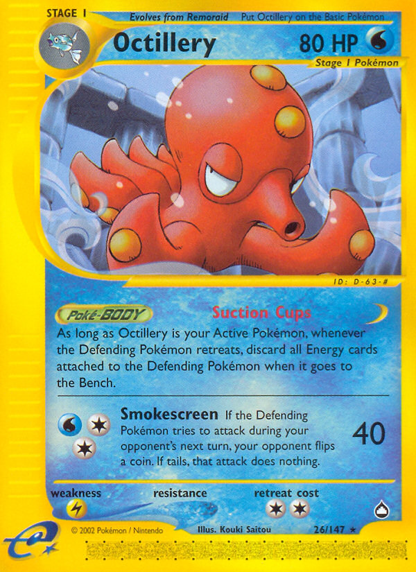 Octillery - Aquapolis - #26 - Pokemon TCG card