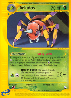 Ariados - Aquapolis - #3 - Pokemon TCG card