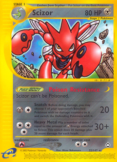 Scizor - Aquapolis - #32 - Pokemon TCG card