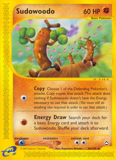 Sudowoodo - Aquapolis - #36 - Pokemon TCG card