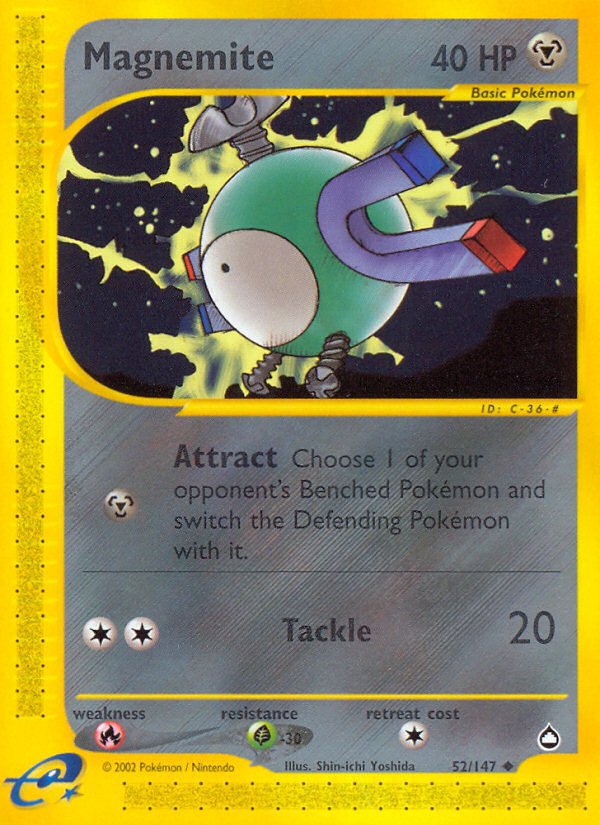 Magnemite - Aquapolis - #52 - Pokemon TCG card