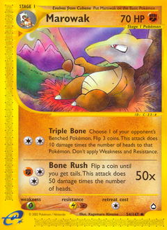 Marowak #54 Marowak - Aquapolis - #54 - Pokemon TCG card