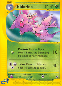 Nidorino - Aquapolis - #55 - Pokemon TCG card