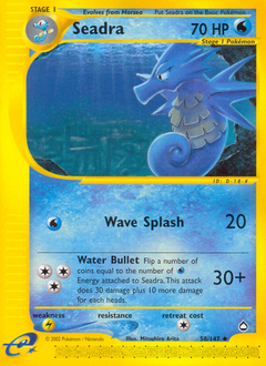 Seadra #58 Seadra - Aquapolis - #58 - Pokemon TCG card