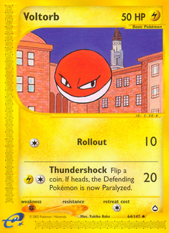 Voltorb #64 Voltorb - Aquapolis - #64 - Pokemon TCG card