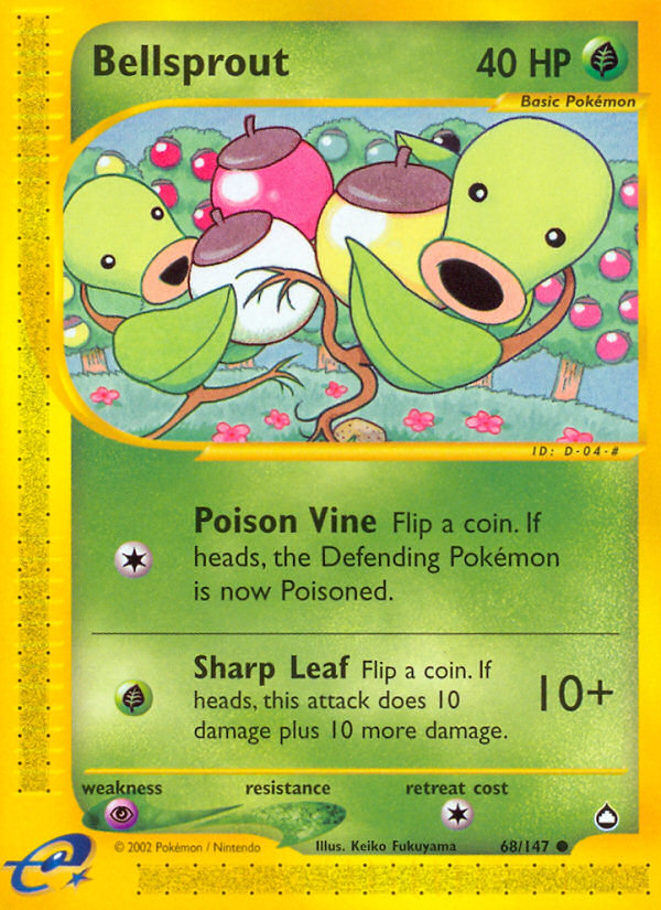 Bellsprout - Aquapolis - #68 - Pokemon TCG card