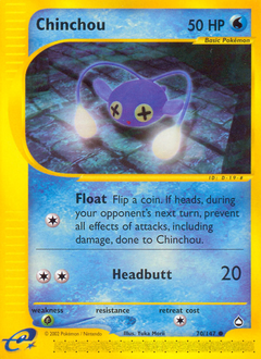 Chinchou #70 Chinchou - Aquapolis - #70 - Pokemon TCG card