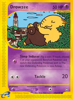 Drowzee #74 Drowzee - Aquapolis - #74 - Pokemon TCG card