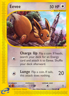 Eevee #75 Eevee - Aquapolis - #75 - Pokemon TCG card