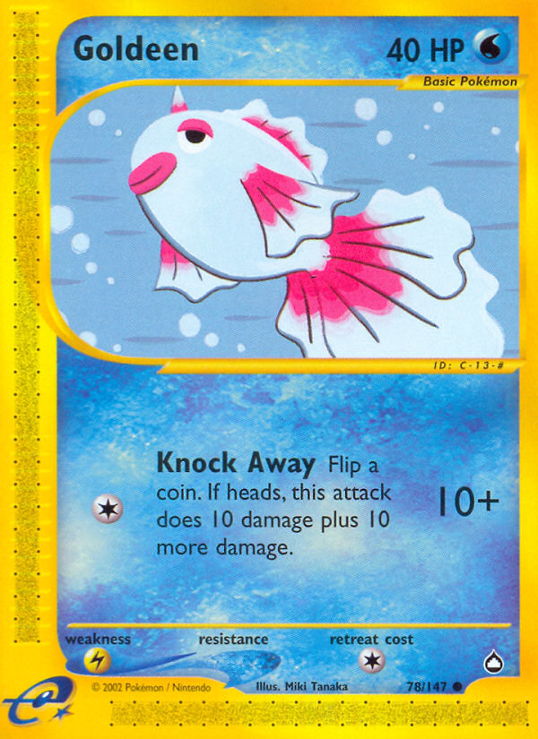 Goldeen - Aquapolis - #78 - Pokemon TCG card