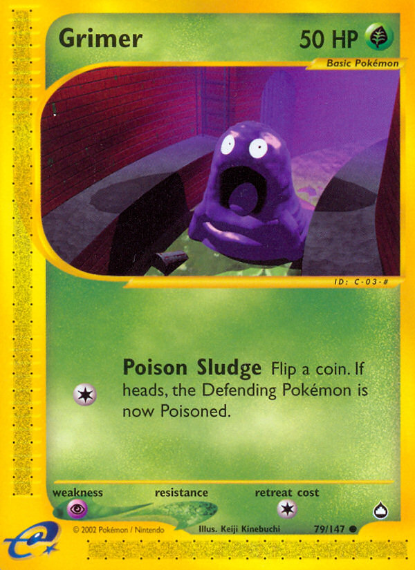 Grimer - Aquapolis - #79 - Pokemon TCG card