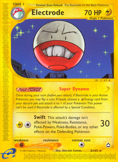 Electrode #8 Electrode - Aquapolis - #8 - Pokemon TCG card