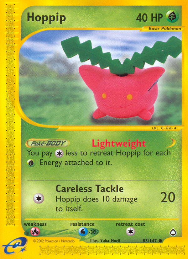 Hoppip - Aquapolis - #83 - Pokemon TCG card