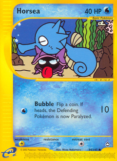 Horsea - Aquapolis - #84 - Pokemon TCG card