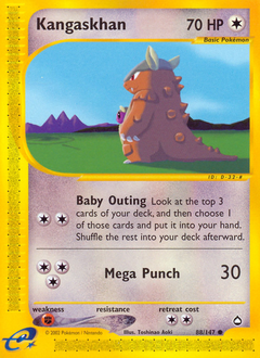 Kangaskhan #88 Kangaskhan - Aquapolis - #88 - Pokemon TCG card
