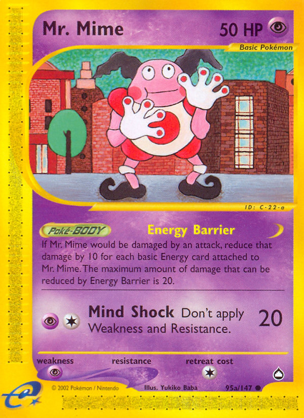 Mr. Mime - Aquapolis - #95 - Pokemon TCG card