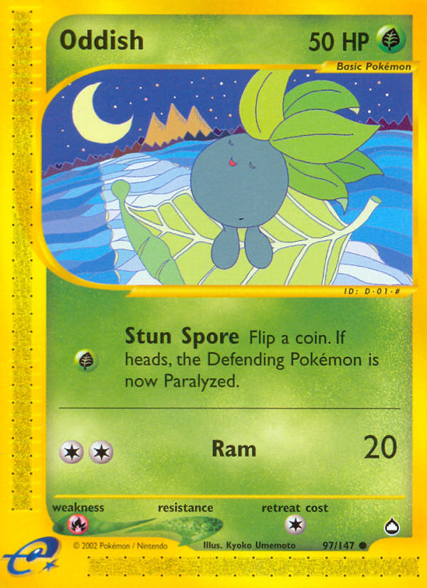 Oddish - Aquapolis - #97 - Pokemon TCG card