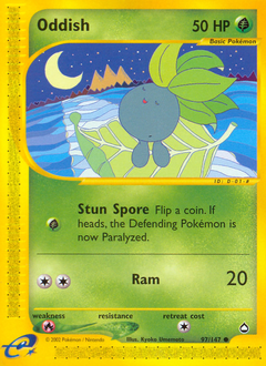 Oddish #97 Oddish - Aquapolis - #97 - Pokemon TCG card