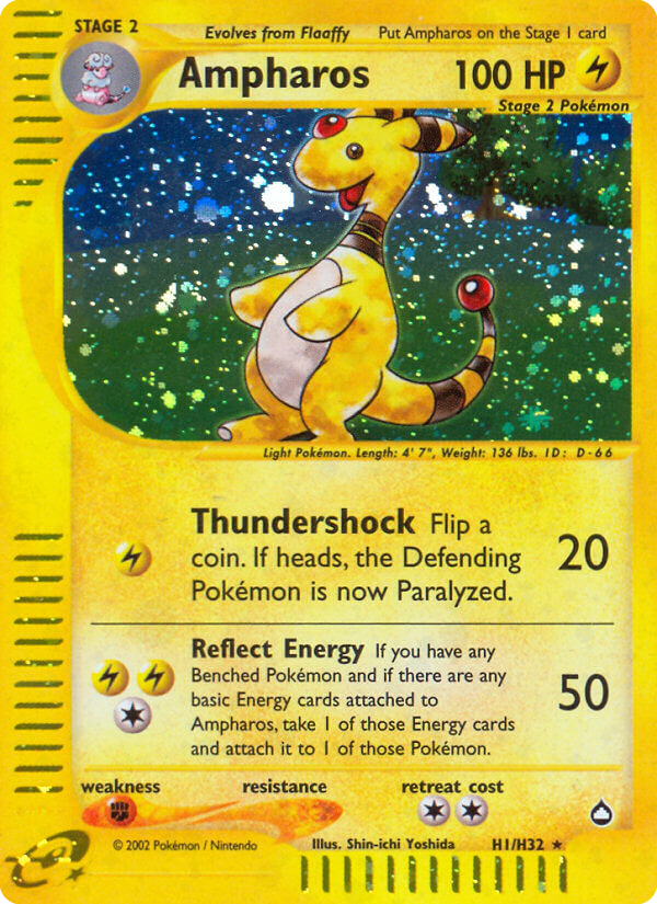 Ampharos - Aquapolis - #H1 - Pokemon TCG card