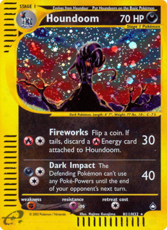 Houndoom - Aquapolis - #H11 - Pokemon TCG card