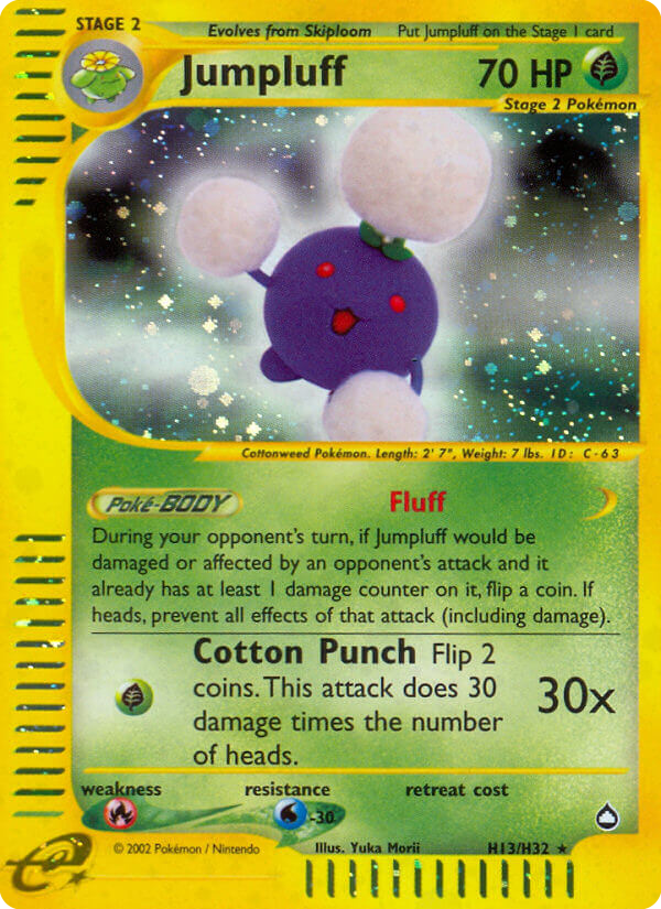Jumpluff - Aquapolis - #H13 - Pokemon TCG card