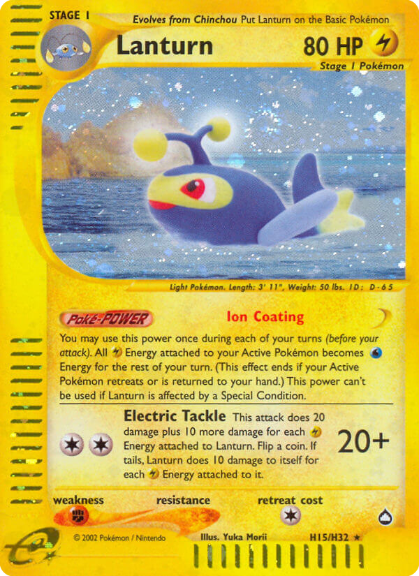 Lanturn - Aquapolis - #H15 - Pokemon TCG card