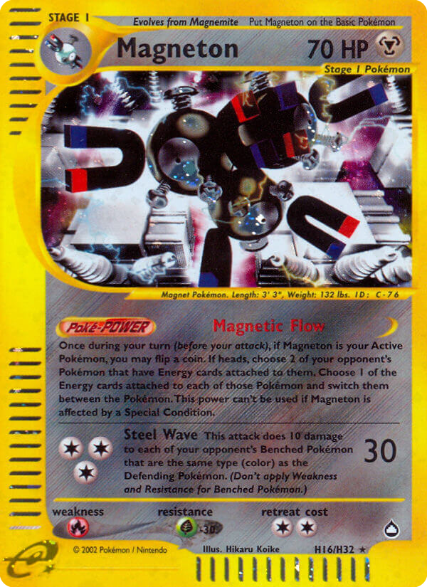 Magneton - Aquapolis - #H16 - Pokemon TCG card