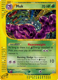Muk - Aquapolis - #H17 - Pokemon TCG card
