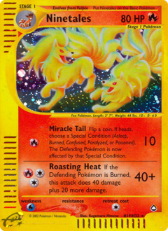 Ninetales #H19 Ninetales - Aquapolis - #H19 - Pokemon TCG card