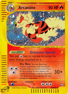 Arcanine #H2 Arcanine - Aquapolis - #H2 - Pokemon TCG card